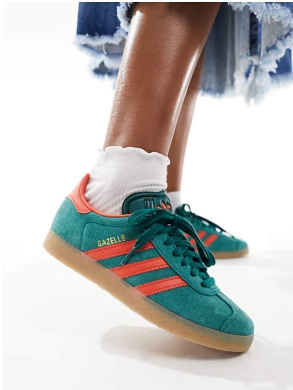Adidas Gazelle Sneakers ✨️Collegiate Green/Preloved Red✨️